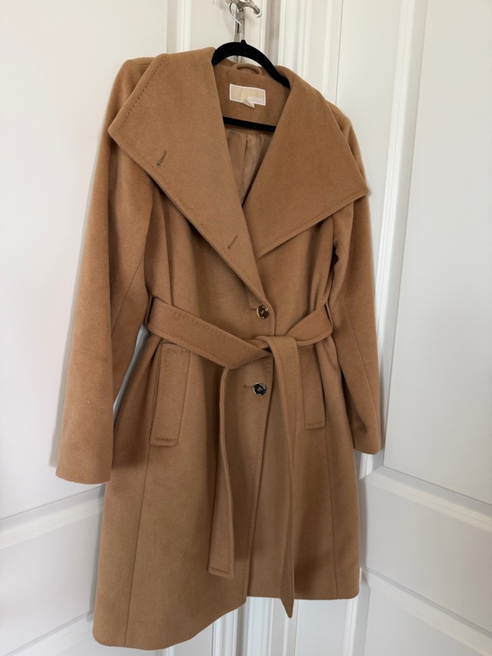 MICHAEL Michael Kors Camel Wool-Blend Coat